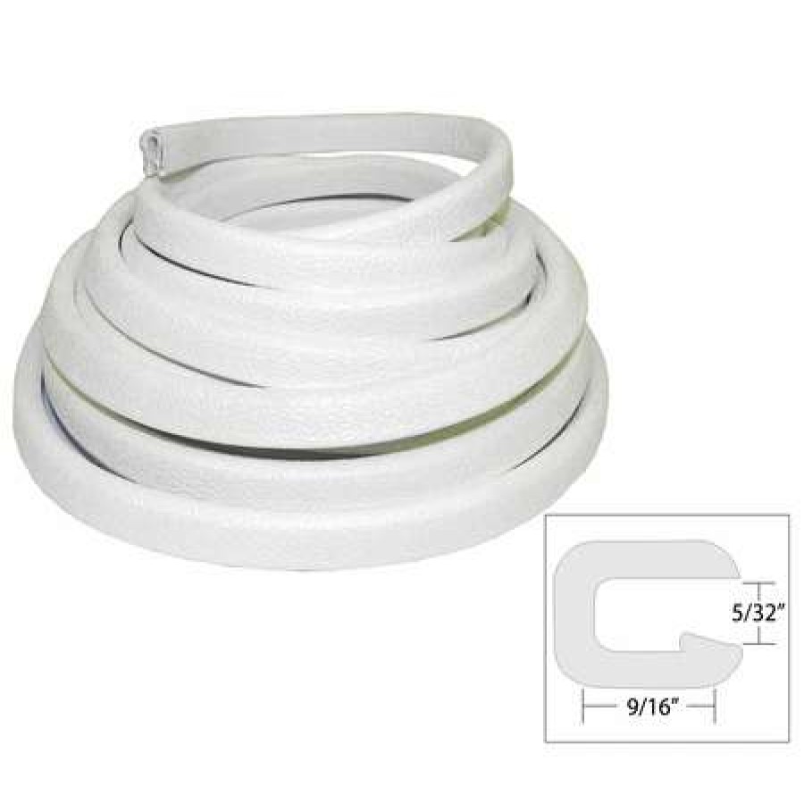 Marine Equipment * | Taco 5/32'' Opening X 9/16'' Flex Trim Reliable Quality Taco Metals, Inc. White