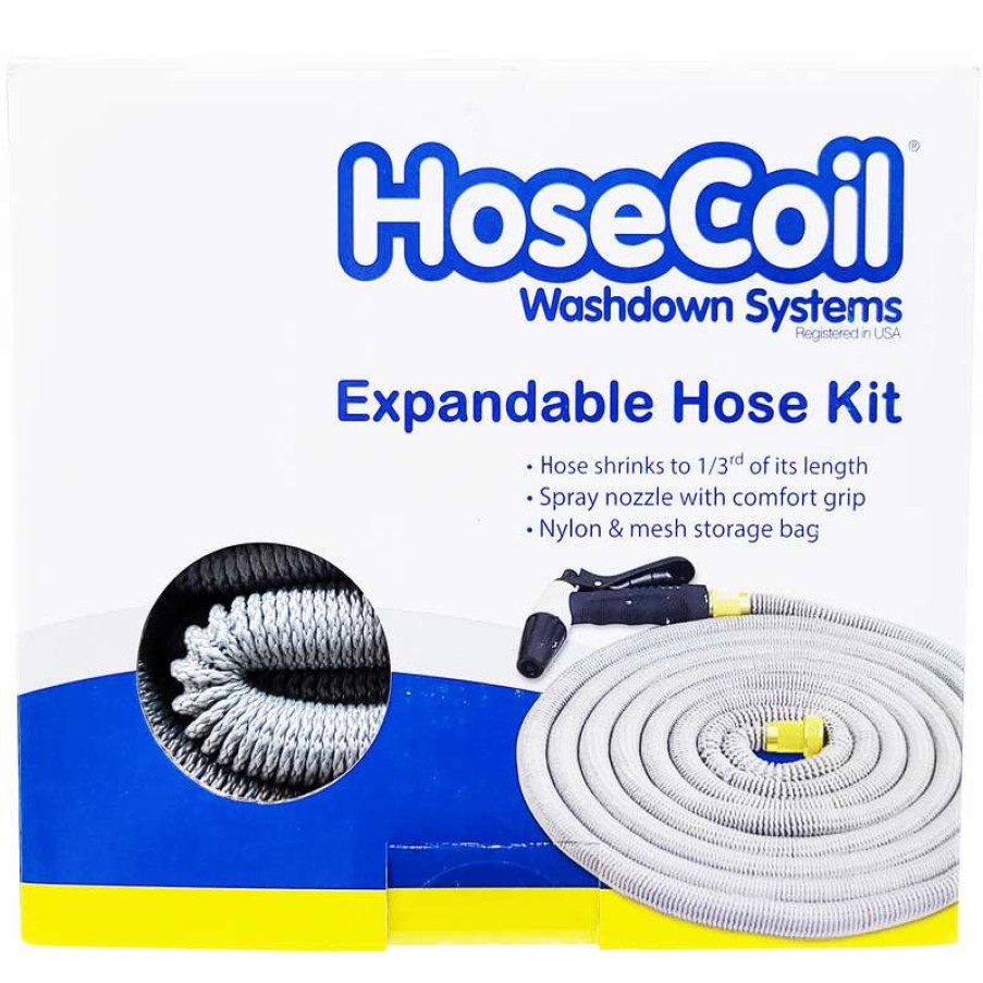 Marine Equipment * | Hosecoil 25 Expandable Hose Kit W/ Nozzle And Storage Bag Online Sale