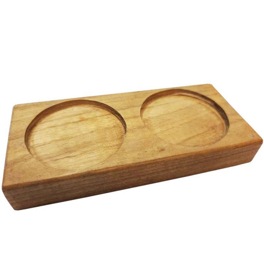 Marine Equipment * | Galleyware Wooden Base For Ocean Reel Salt & Pepper Mills Clearance Sale