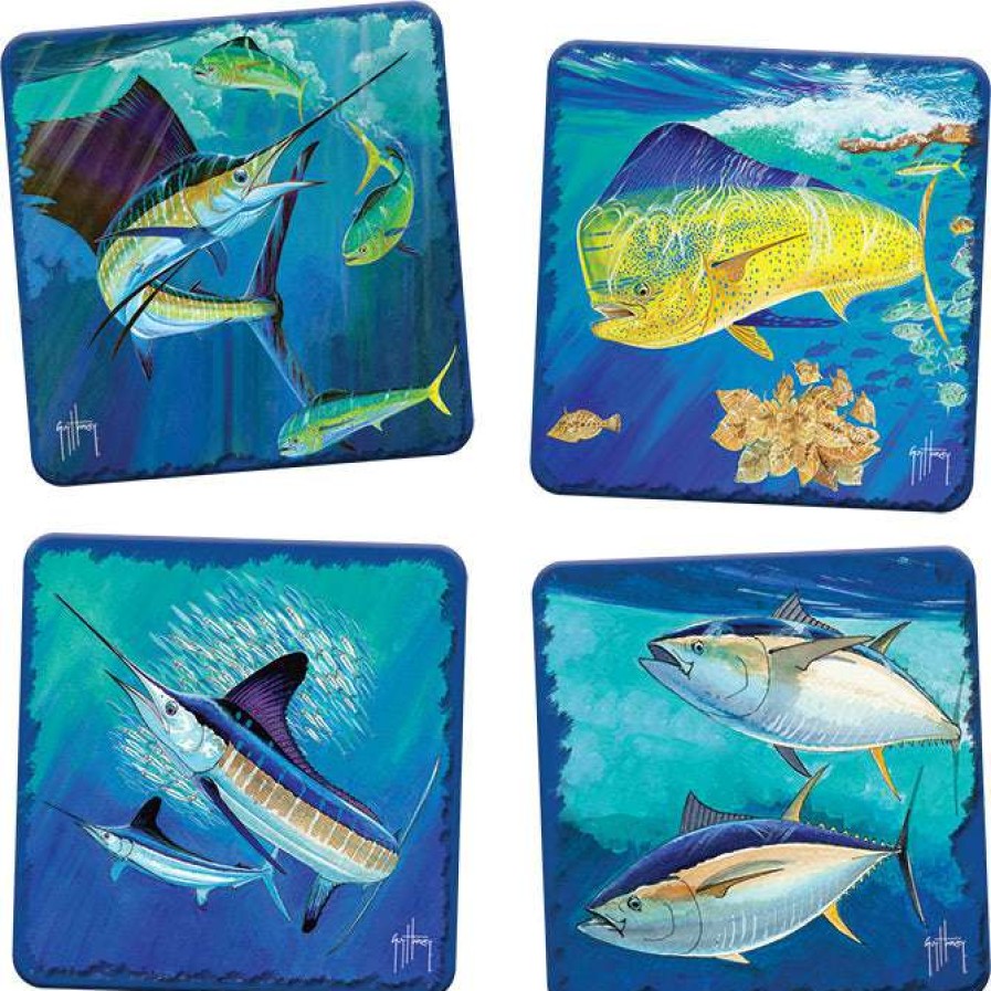 Gift And Sundries * | River'S Edge Metal Cork Coaster Set Exactly Discount Rivers Edge Products