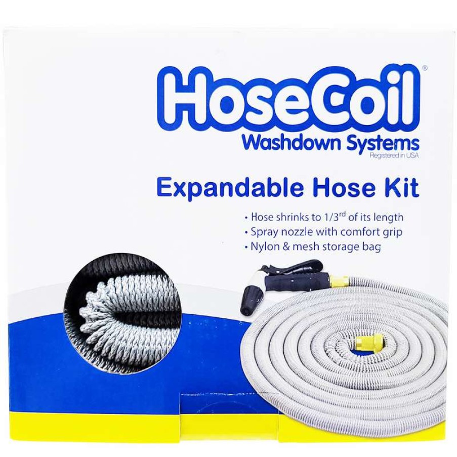 Marine Equipment * | Hosecoil 75 Expandable Hose Kit W/ Nozzle And Storage Bag With Discount