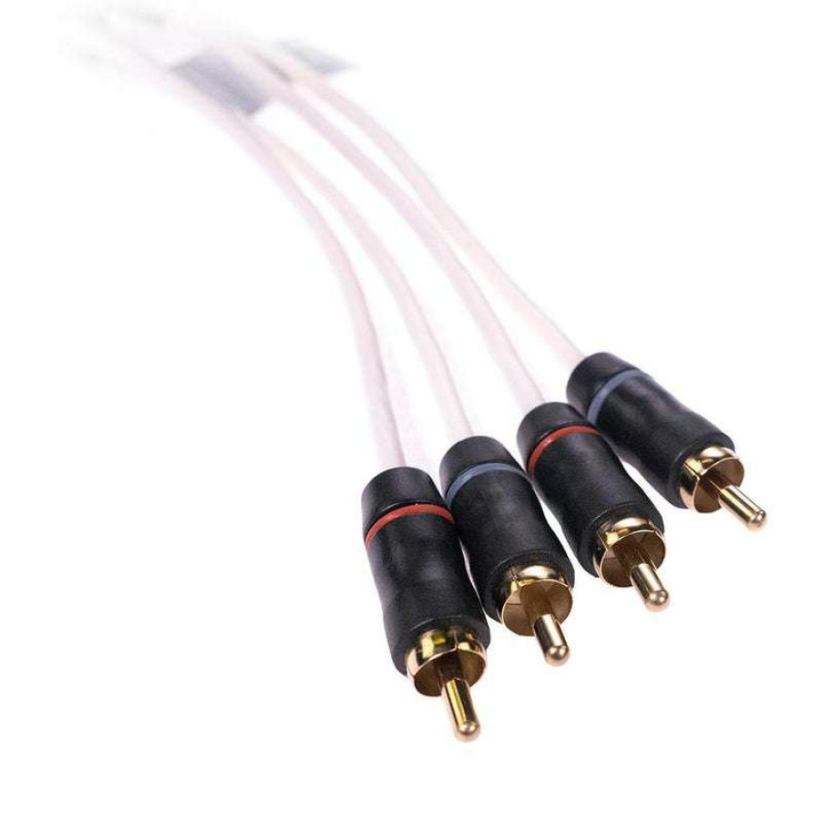 Electronics And Navigation * | Fusion Ms-Frca12 Premium 12 4-Way Shielded Rca Cable Best-Selling