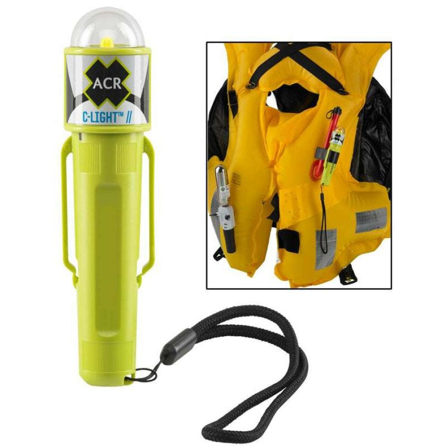 Safety * | Acr C-Light Manual Activated Led Pfd Vest Light W/Clip Best Price Acr Electronics