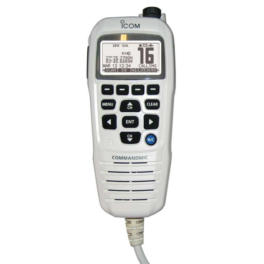 Electronics And Navigation * | Icom Command Mic Iv White Large Choice Icom America Inc.