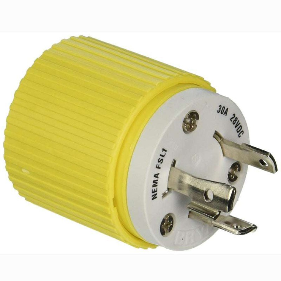 Marine Equipment * | Hubbell Hbl328Dcp 28V Dc Electric Reel Male Plug Clearance Sale