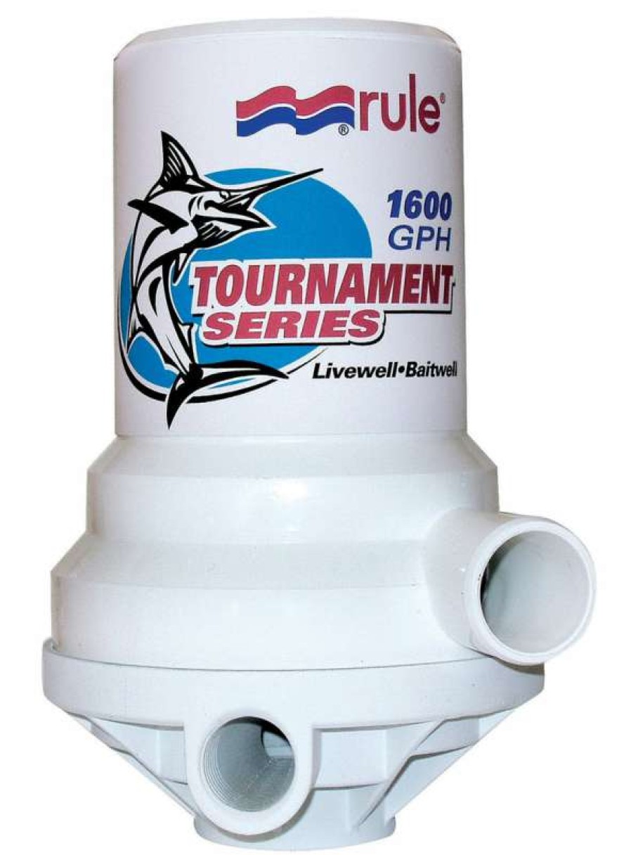 Marine Equipment * | Rule 1600 Gph Tournament Series Livewell Pump Best Price